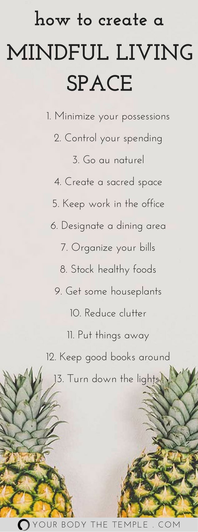 mindful living space